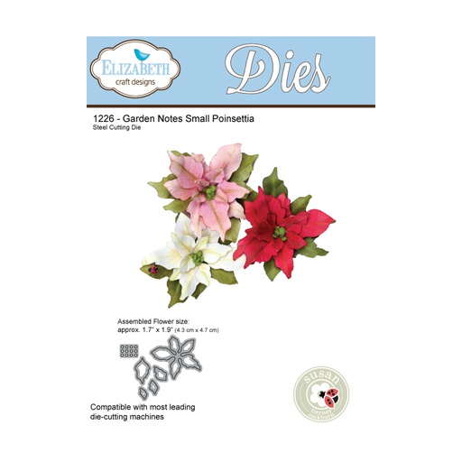 Elizabeth Craft Designs - Garden Notes Small Poinsettia Die Set