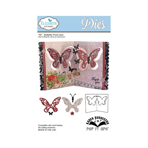 Elizabeth Craft Designs – Butterfly Pivot Die Set – POP IT UPS