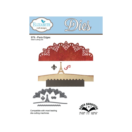 Elizabeth Craft Designs - Paris Edges Die Set - POP IT UPS