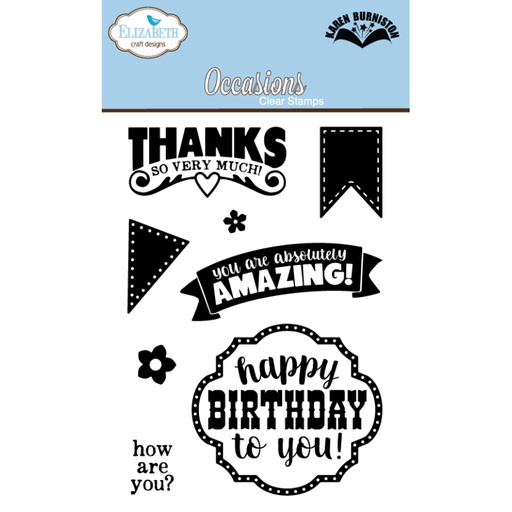 Elizabeth Craft Designs - Occasions Clear Stamps