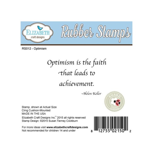 Elizabeth Craft Designs – Optimism Rubber Stamp