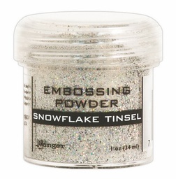 [EPJ37453] Embossing Powder Snowflake Tinsel