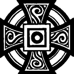 [FC11] Celtic Cross - Traditional Wood Mounted Stamp