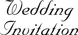 [FL32] Wedding Invitation - Traditional Wood Mounted Stamp