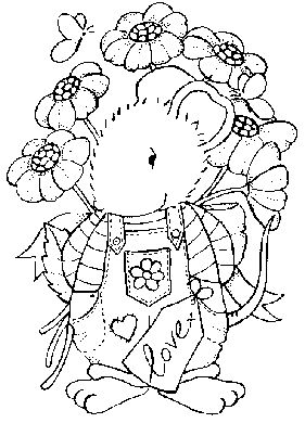 Love Tag - Traditional Wood Mounted Stamp