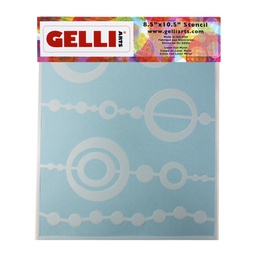 [GL013964779134] Gelli Arts Bead Stencil (For use with 8x10 plate)