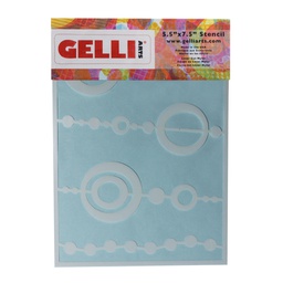 [GL013964779172] Gelli Arts Bead Stencil (For use with 5x7 plate)