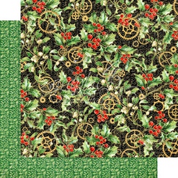 [GR4502112] Holly and Mistletoe 12x12 Paper Sold in Packs of 5 Sheets