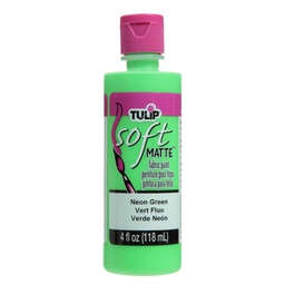 [IL26533] Tulip Neon Tropical Green Soft Matte Fabric Paint  4oz