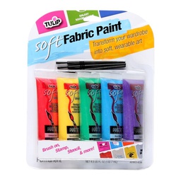 [IL29375] Tulip Primary Soft Fabric Paint 5pk 0.9oz