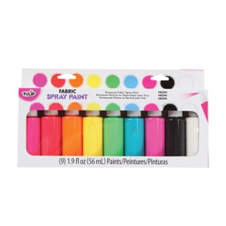 [IL29849] Tulip Neon Spray Pump Fabric Paint Party Set- 9 Pack
