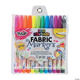 [IL31780] Tulip Neon Multi Fine Fabric Writers -12 pack