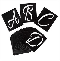 [IL33884] Stencil Whimsy Monogram 26 pack