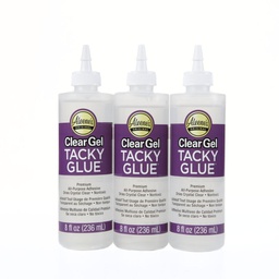 [IL37226] Aleenes Clear Gel Tacky Glue 8-oz. 3 Pack