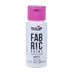[IL39420] Tulip Matte White Brush-On Fabric Paint 2oz