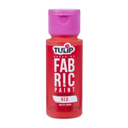 [IL39422] Tulip Matte Red Brush-On Fabric Paint 2oz 