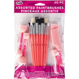 [IL40236] Tulip Paintbrush Assortment 20 Pack