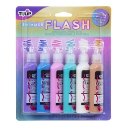 [IL40509] Tulip Dimensional Fabric Paint 6pk Shimmer Flash