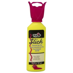 [IL65041] Tulip Slick Neon Yellow Dimensional Fabric Paint - 1.25oz