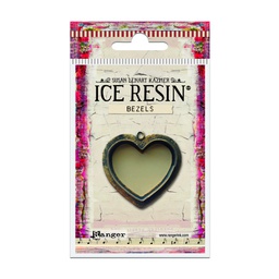 [IRB50681] Ice Resin Antique Bronze, Heart, Large