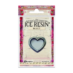 [IRB50759] Ice Resin Antique Silver, Heart, Medium