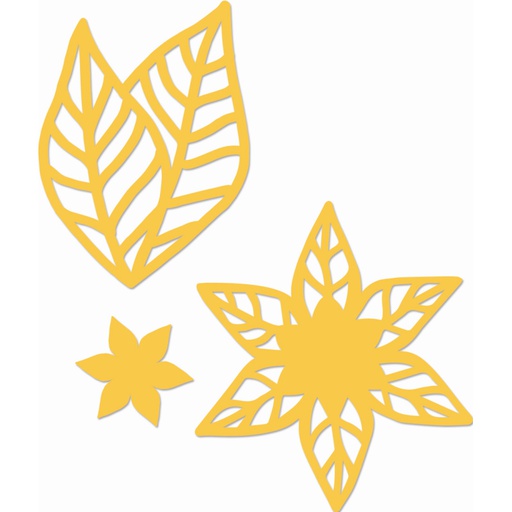 Decorative Die Poinsettia