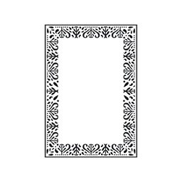 [KAEF239] Embossing Fold 4x6 Decorative Frame