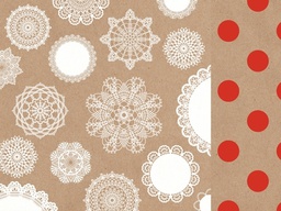 [KAP1593] 12x12 Scrapbook Paper Doilies Sold in Packs of 10 Sheets