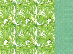 [KAP1817] 12x12 Scrapbook Paper - Palm Sold in Packs of 10 Sheets