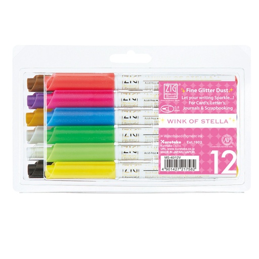 Wink of Stella Fine Glitter Dust Pens (x12 colours) 