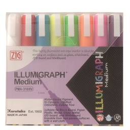 [KUPMA-310-8V] Zig Illumigraph x8 set8 Colour Set