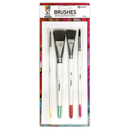 Dina Wakley Media Mixed Media Brushes (4 Pack)