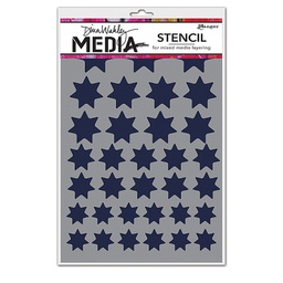 [MDS52456] Stencil Variegated Stars