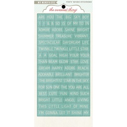 [MMEST1068] Bright Tiny Word Stickers Sold in singles