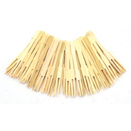 [NP190] 3.5&quot; Bamboo Party Forks - 72 Pcs