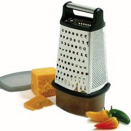 [NP325] Stainless Steel 4 Sided Grater with Catcher