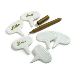 [NP347] 7Pc Cheese Marker Set With Pen
