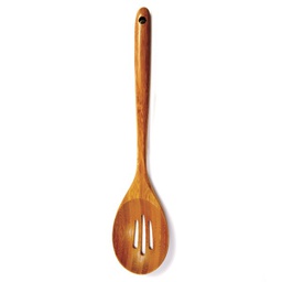 [NP7642] 12&quot; Bamboo Slotted Spoon