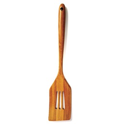 [NP7644] 12&quot; Bamboo Slotted Spatula