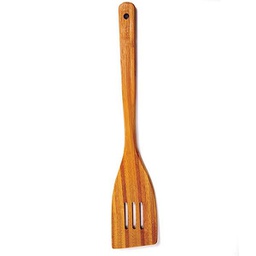 [NP7654] 12&quot; Bamboo Slotted Spatula