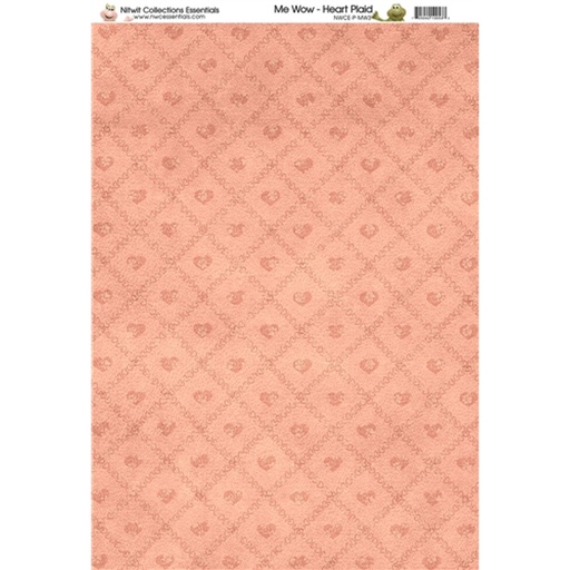 MW Heart Plaid Paper A4Sold in Pack of 10 Sheets