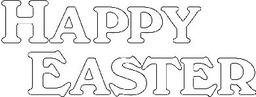 [P522G] Happy Easter - Traditional Wood Mounted Stamp