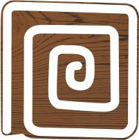 [PE27183] Small Square Spiral Block Printing Stamp