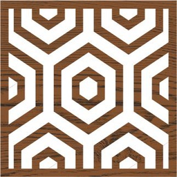 [PE27213] Medium Hex Honeycomb Block Printing Stamp