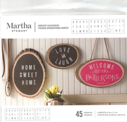[PE33550] Martha Stewart Crafts Stencils Striped Alphabet