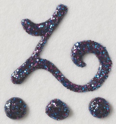 [PE71471] Blue Indigo Specialty Glitter Fashion Fabric FolkArt Paint 1.1oz