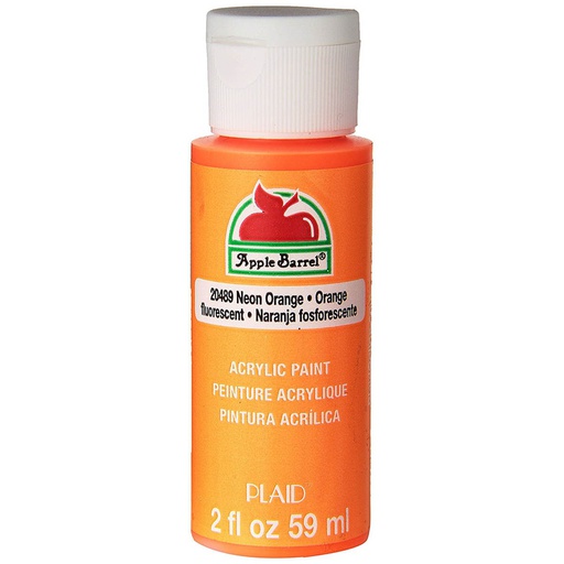 Orange Neon Apple Barrel 2oz