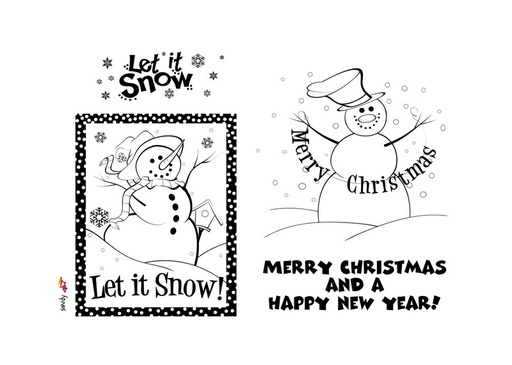 Sweet Dixie Let it Snow, Let it Snow stamp set