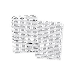 [PP4952] Planner Essentials Clear Labels Sold in singles