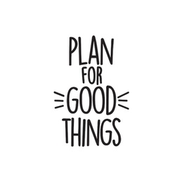 [PP8950] Good Things Black Planner Decal